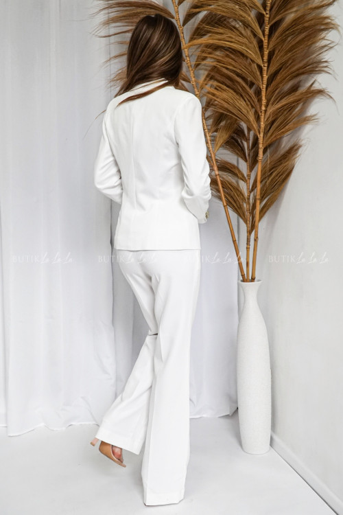 Marynarka dwurzędowa biała Dalia 2