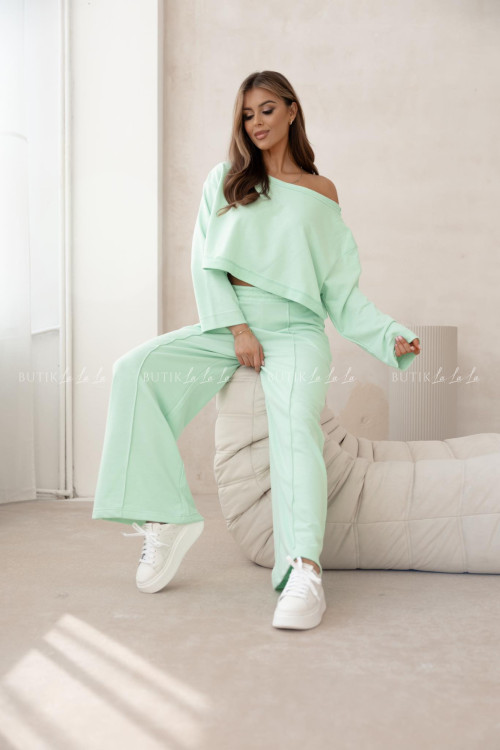 Komplet dresowy miętowy Fassa 1