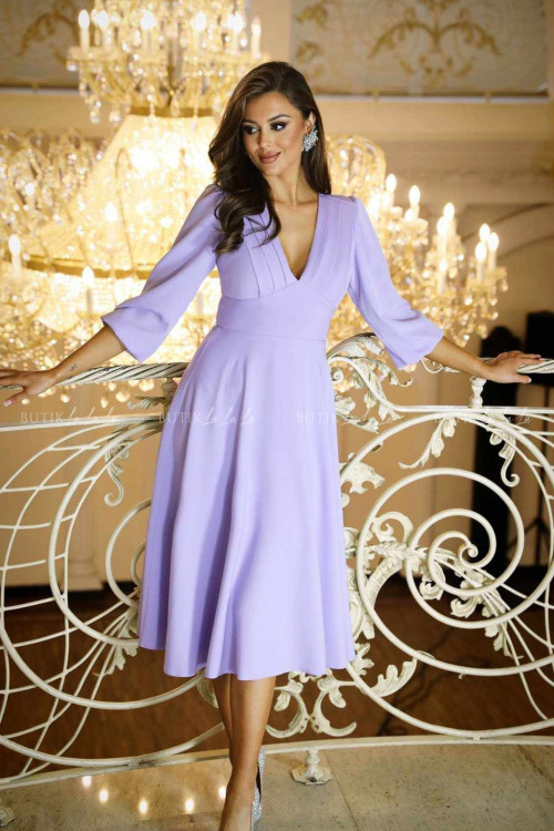 Sukienka midi liliowa Seda 2