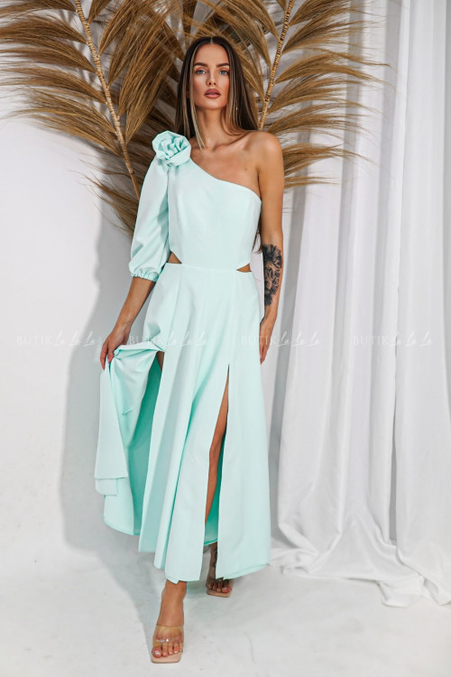 Sukienka midi miętowa Honey 1