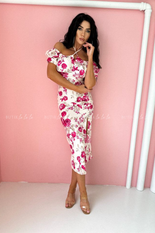 Sukienka w kwiatowy print Lune 2