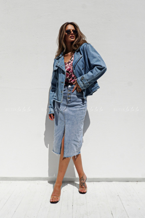 Spódnica jeansowa jasna Shining 1