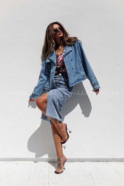 Spódnica jeansowa jasna Shining 3