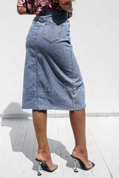 Spódnica jeansowa jasna Shining 4