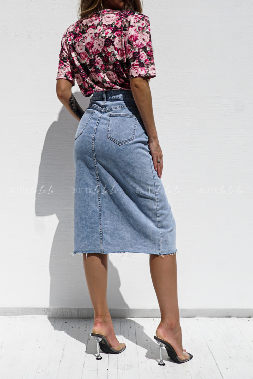 Spódnica jeansowa jasna Shining 6