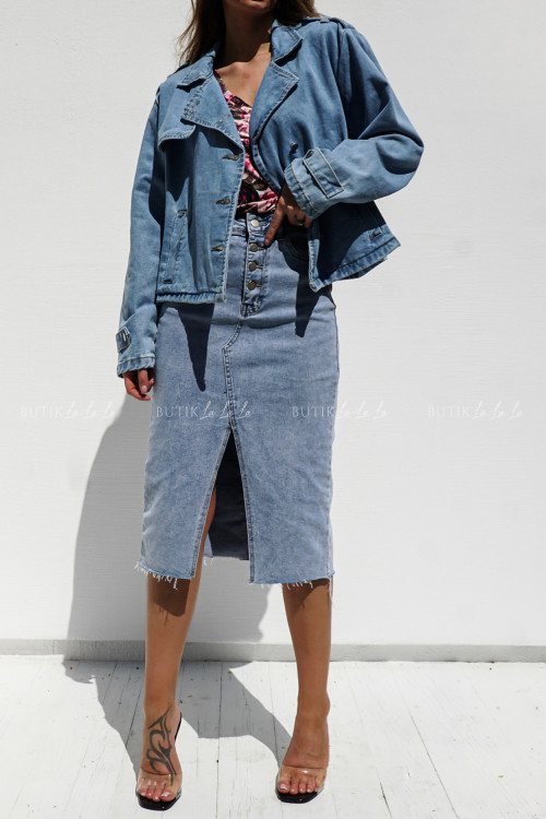 Spódnica jeansowa jasna Shining 8