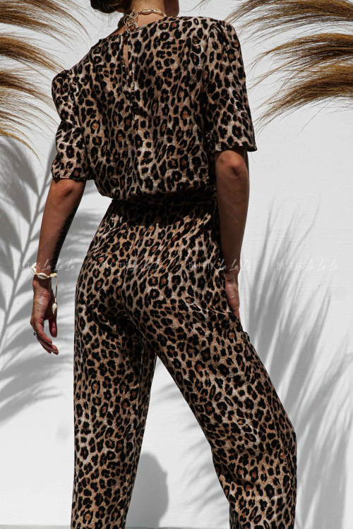 Kombinezon w zwierzęcy print Berlo 5