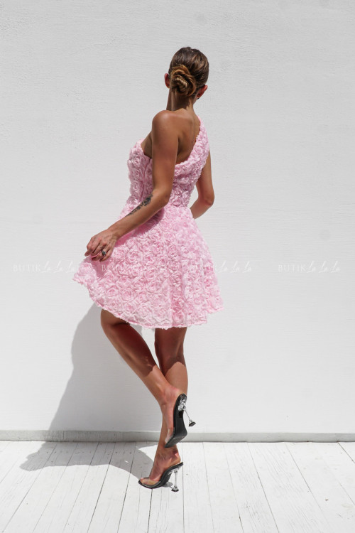 Sukienka kwiatowa różowa Feries 3