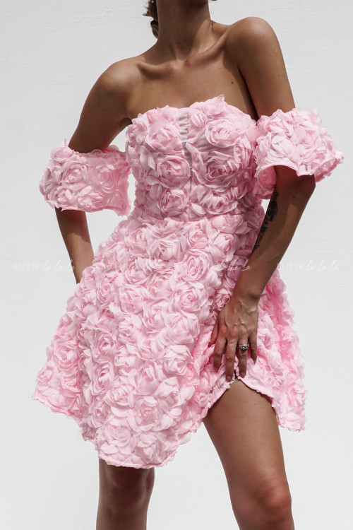 Sukienka kwiatowa różowa Candies