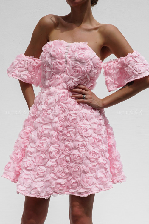 Sukienka kwiatowa różowa Candies 5