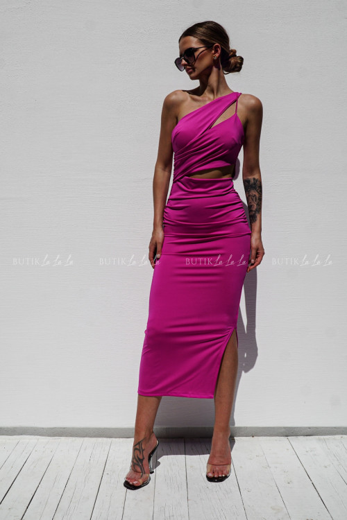 Sukienka z wycięciami jasno-fioletowa Osaka 2