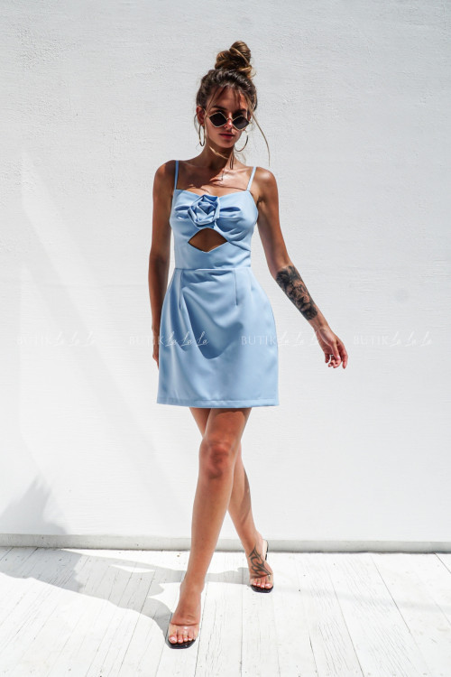 Sukienka mini błękitna Isidia 1