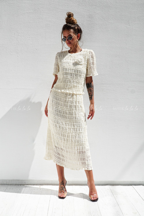 Komplet kremowy Gaja 1