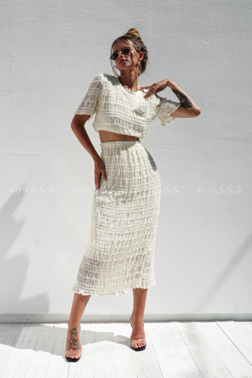 Komplet kremowy Gaja 5