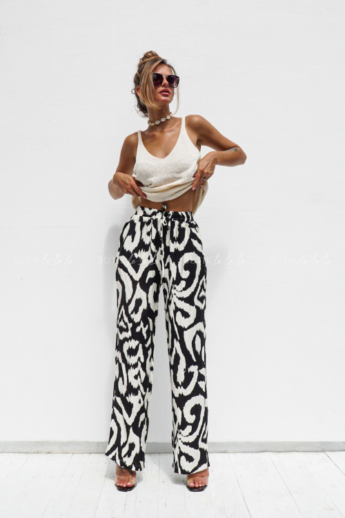 Spodnie czarno białe Eve 6