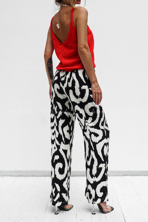 Spodnie czarno białe Eve 7