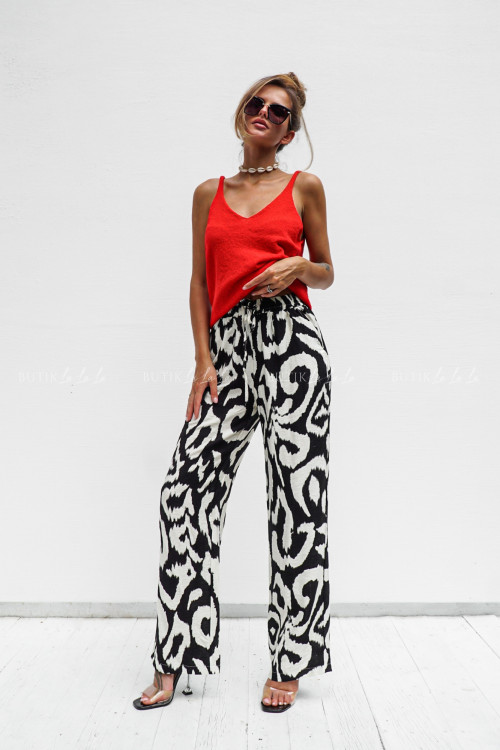 Spodnie czarno białe Eve 11