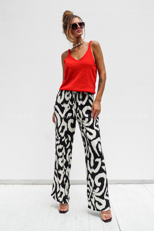 Spodnie czarno białe Eve 12