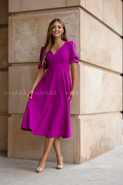 Sukienka midi fioletowa Diaz 1