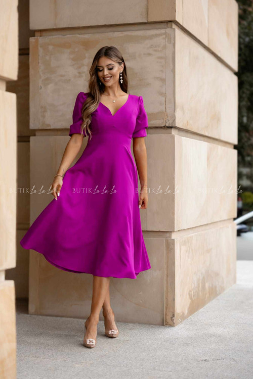 Sukienka midi fioletowa Diaz 2