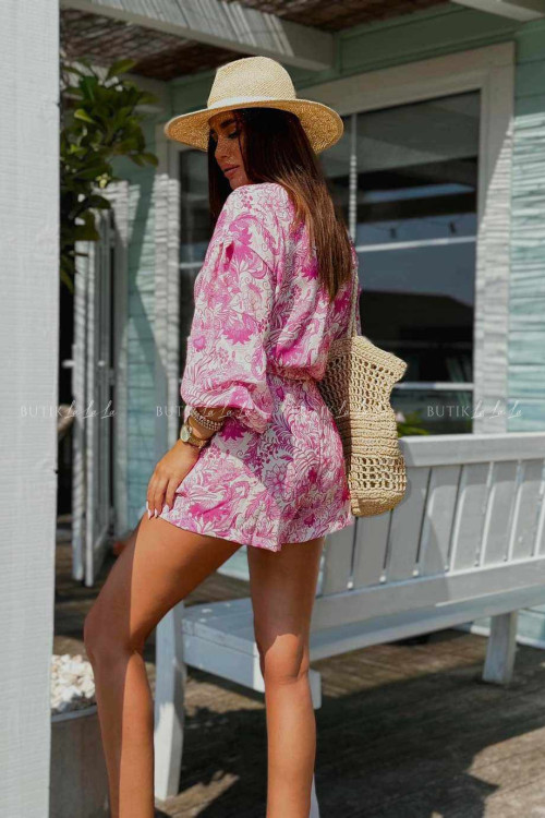 Komplet różowo biały Fanriks 2