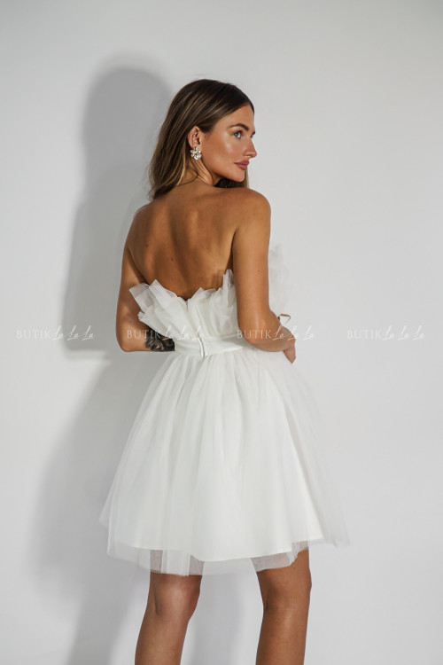 Sukienka tiulowa biała Charlotte 2