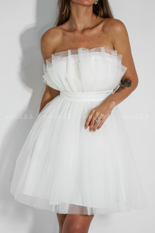 Sukienka tiulowa biała Charlotte 4
