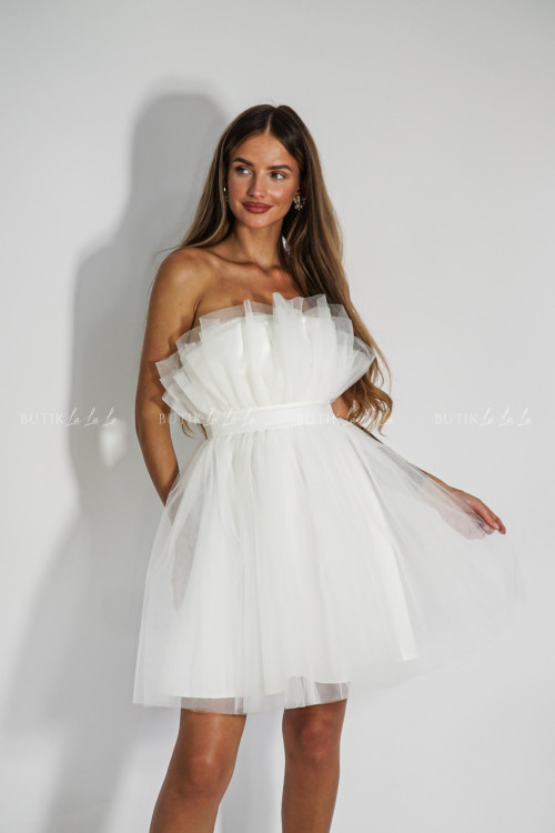 Sukienka tiulowa biała Charlotte 3