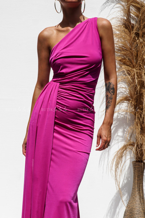 Sukienka maxi fioletowa Fango