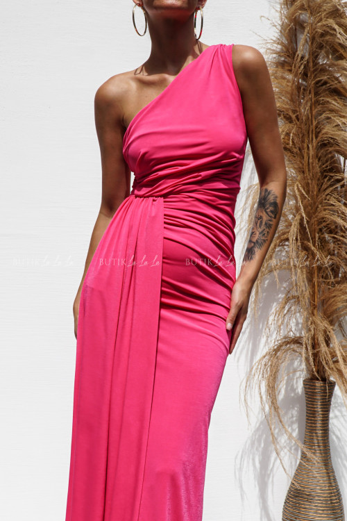 Sukienka maxi fuksja Fango