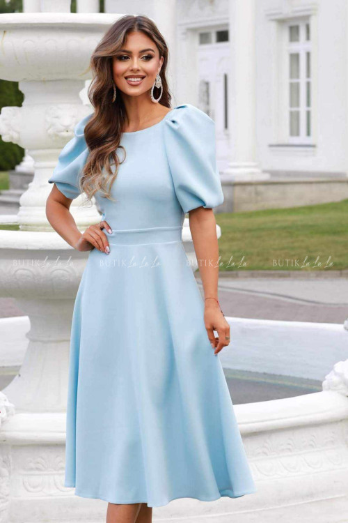 Sukienka midi błękitna Grande 1