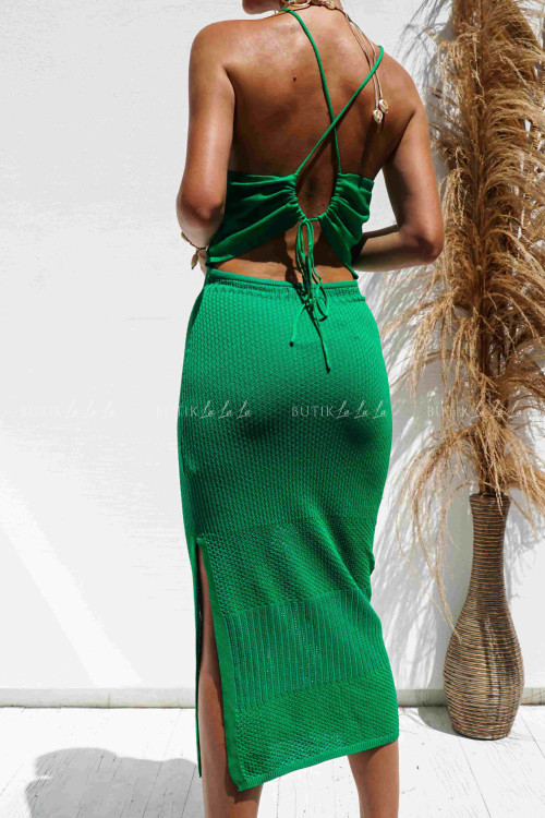 Sukienka zielona Dubaj 1