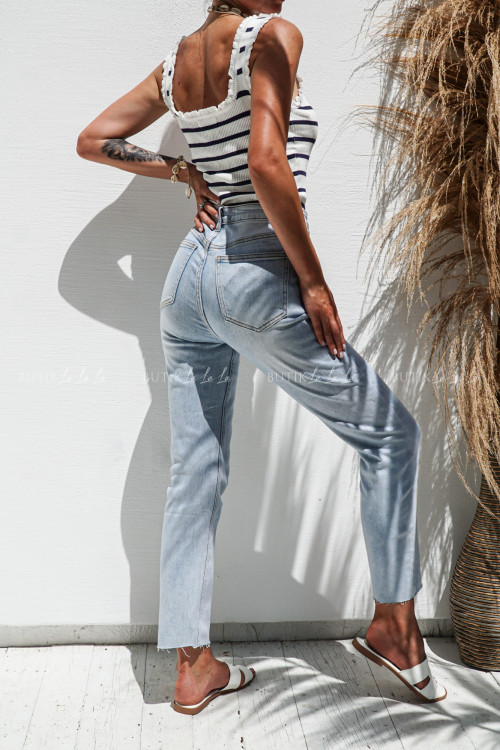 Spodnie jeansowe jasne Garper 6