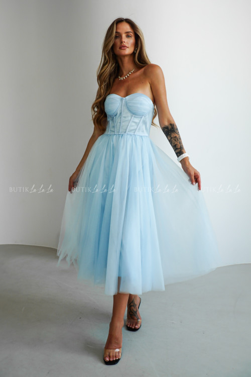Sukienka błękitna tiulowa Lili 2