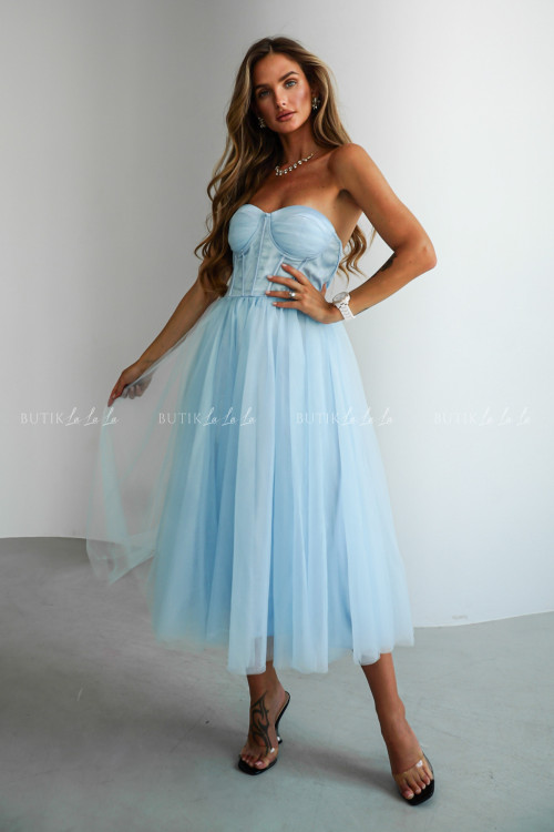 Sukienka błękitna tiulowa Lili 3