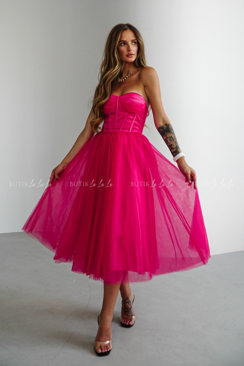Sukienka różowa tiulowa Lili 3