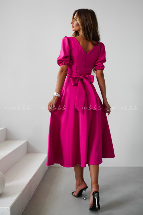 Sukienka midi fuksja Diaz 1