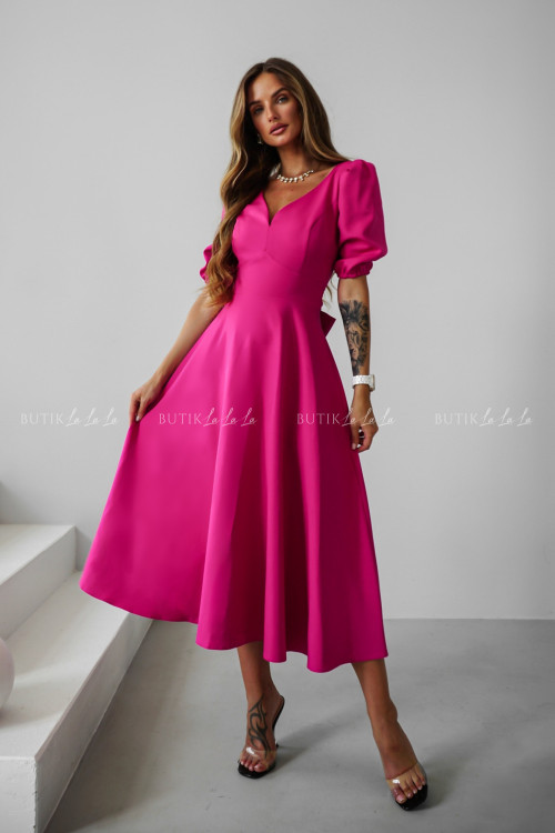 Sukienka midi fuksja Diaz 2