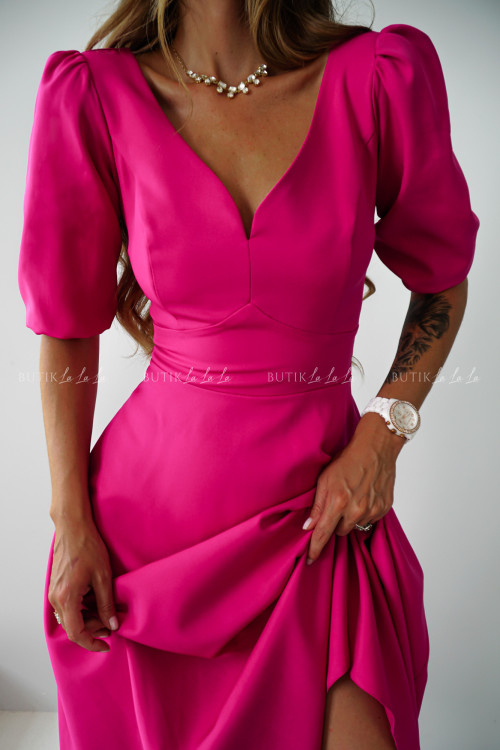 Sukienka midi fuksja Diaz