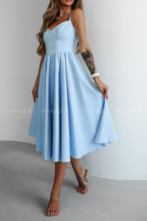 Sukienka midi błękitna Norway 3