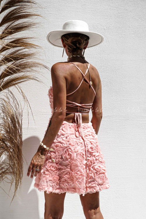 Sukienka kwiatowa różowa Peonie 2