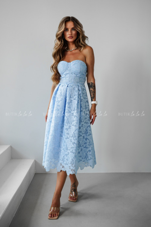 Sukienka midi błękitna Barbare 1