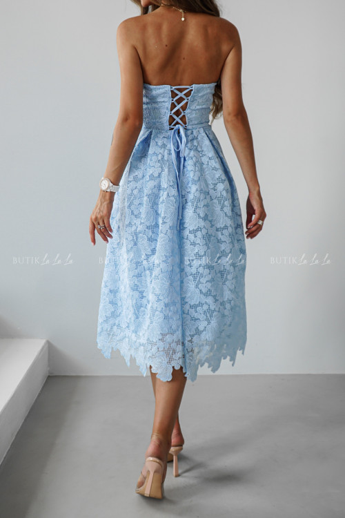 Sukienka midi błękitna Barbare 2