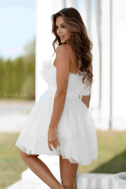 Sukienka tiulowa biała Charlotte 1