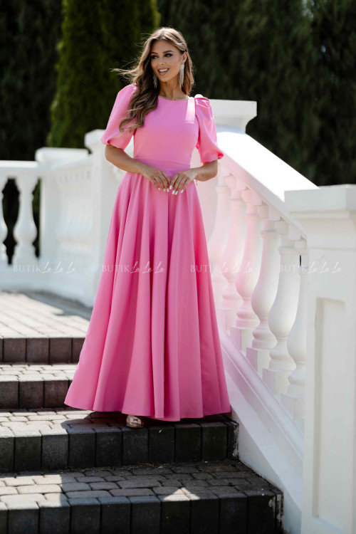 Sukienka maxi cukierkowy róż Grande 2