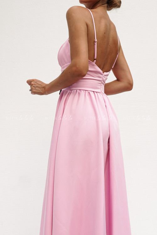 sukienka różowa z wycięciem Summer 3