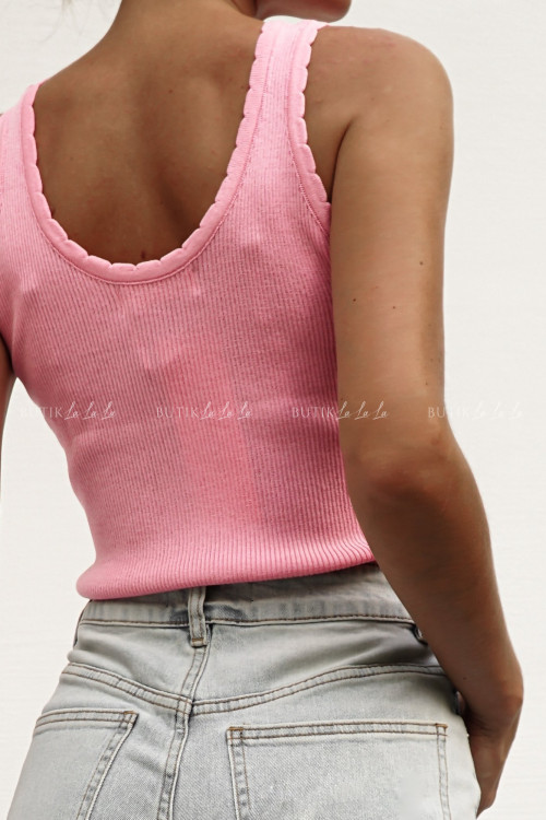 Bluzka prążkowana różowa Morlis 1