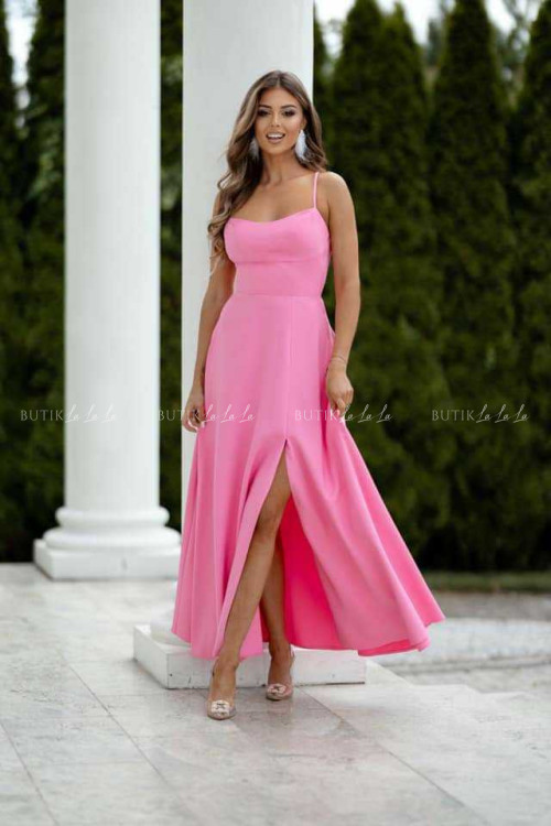 Sukienka maxi cukierkowy róż Anita 1