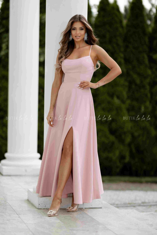 Sukienka maxi pudrowa Anita 2