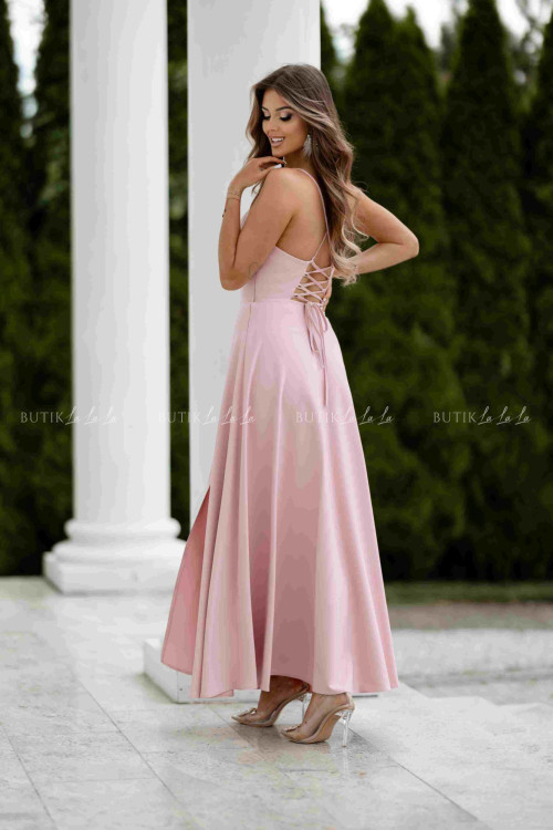 Sukienka maxi pudrowa Anita 3